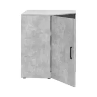 Estantería de esquina MultiDo 71,5x71,5 cm con puertas atelier claro