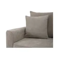 Sofá de tres plazas Larisa 2 convertible con arcón, chenilla beige