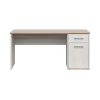 Письменный стол Romance 160 см с дверцами и ящиком лиственница Sibiu светлая
