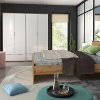 Cama Zele 160x200 roble wotan