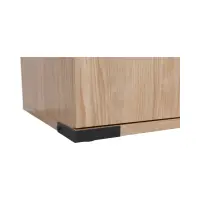 Cómoda Lara 90 cm con puertas 3 cajones y estante fresno belarus