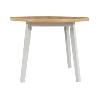 Mesa redonda no extensible Brenox 100 roble artisan/blanco