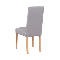 Silla tapizada Campel gris