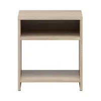 Mesita de noche Neno 40 cm con estante roble sonoma