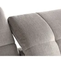 Sofá rinconero izquierdo Ariado convertible con contenedor de terciopelo beige