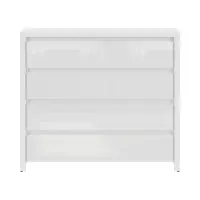 Cómoda Larios 105 cm con 4 cajones blanco brillo