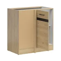 Mueble de cocina bajo de esquina Junona Line izquierdo roble bernstein ocupa esquina 100x60 cm