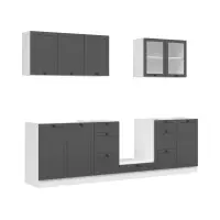 Conjunto de cocina Junona Line 260 cm grafito