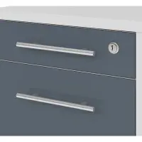 Cajonera Office Lux 40 cm gris claro/grafito
