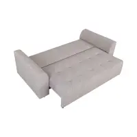 Sofá de tres plazas Royal IV plegable con arcón taupe