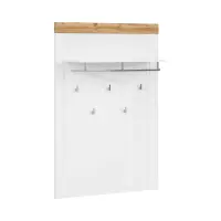 Perchero de pared para recibidor Holten 93x132 cm blanco brillo