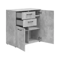 Cómoda MultiDo 80 cm con 2 puertas y 2 cajones atelier claro