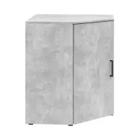 Estantería de esquina MultiDo 71,5x71,5 cm con puertas atelier claro