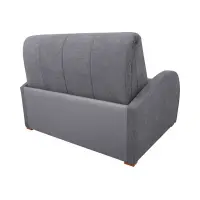 Sofá de dos plazas con función de cama y arcón POLI gris