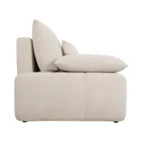 Sofá de tres plazas Hello convertible con arcón beige claro