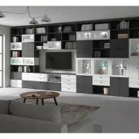 Vitrina System 64 de 2 puertas blanca