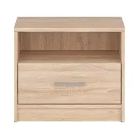 Mesita de noche Nepo Plus 49 cm con cajón roble sonoma