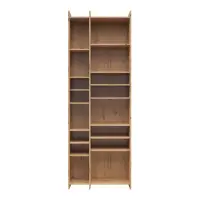 Estantería Benny 80 cm con 14 estantes roble artisan