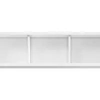 Armario de pared Kaspian 143 cm abierto blanco