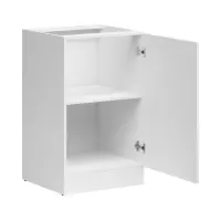 Mueble bajo de cocina Junona Line 50 cm derecho brillo tiza