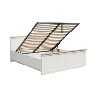 Cama Frija 180x200 con somier y arcón pino andersen blanco