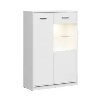Vitrina Nepo Plus 90 cm con 2 puertas blanco