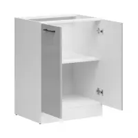 Armario de cocina inferior Junona Line 60 cm gris claro brillo