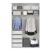 Armario de puertas correderas Flex 150 cm blanco