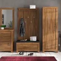 Настінне дзеркало Gent 101x66 см коричневе