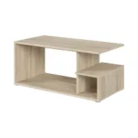 Mesa de centro Gato 100x50 con estante roble sonoma