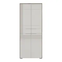 Estantería Nevada 80 cm con 2 puertas roble flagstaff oscuro