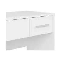 Tocador Nepo Plus 80 cm con cajón, compartimento y espejo blanco