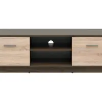 Mueble TV Nepo Plus 138 cm con 2 puertas y estante roble noble/roble sonoma