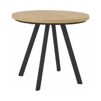 Mesa extensible Pares roble artisan/negro 90-180x90