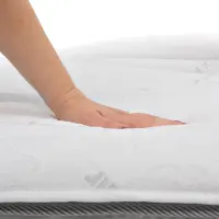 Sobrecolchón Tebos 140x200 cm gris