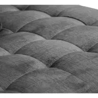 Sofá rinconera derecho Aragon convertible con reposacabezas y asiento regulables gris