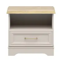 Mesita de noche Anga 54 cm con cajón cachemira/roble mauvella