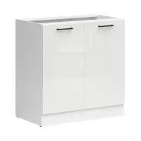 Mueble de cocina inferior Junona Line 80 cm brillo tiza