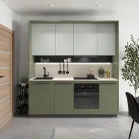 Paneles perimetrales para cocina Milino 210 cm verdes