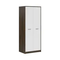 Armario de dos puertas Nepo Plus 80 cm roble noble/blanco