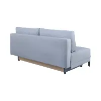 Sofá de tres plazas Sentila con cama y arcón gris