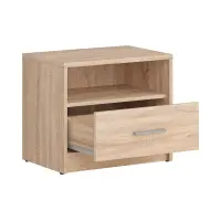 Mesita de noche Nepo Plus 49 cm con cajón roble sonoma