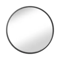 Espejo de pared en marco Circle 62 cm redondo negro