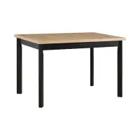 Mesa extensible rectangular Lurin 140-180/80 roble artisan/negro