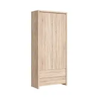 Estantería Kaspian 90 cm con 2 puertas y 2 cajones roble sonoma