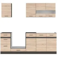 Кухонный комплект Junona Line 220 см дуб сонома