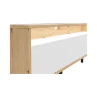 Mueble TV Gap 190 cm con 3 cajones roble artisan/blanco