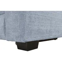 Sofá rinconera izquierdo Aguda convertible con arcón azul