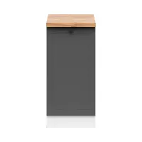 Mueble de cocina bajo Junona Line 40 cm izquierdo grafito con encimera