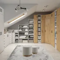 Estantería MultiDo 30 cm con puertas atelier claro